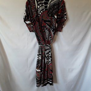 NWT-Cato abstract print wrap style dress